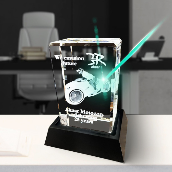 3D Crystal Rectangle Tall Award main product photo