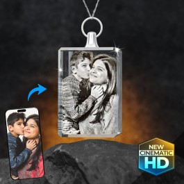 2D Crystal Rectangle Necklaces