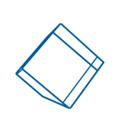 Cut Corner Diamond Medium 2.4" x 2.4 x 2.4 / 6x6x6cm