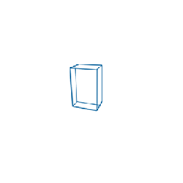 Rectangle Tall Small 2.5" x 1.5 x 1.5 / 6x4x4cm