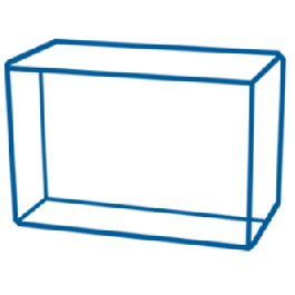 3D Crystal Rectangle Large Presidential 10.7&quot; x 7 x 3.2 / 27x18x8cm
