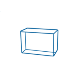 3D Crystal Rectangle XLarge 4.8&quot; x 3.2 x 2.4 / 12x8x6cm