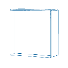 Slim Square Medium 5" x 5 x 1.25 / 125 x 125 x 30 mm