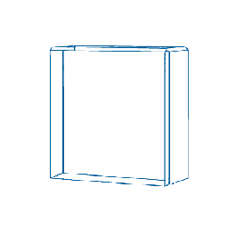 Cube Medium 2.4" x 2.4 x 2.4 / 60 x 60 x 60 mm