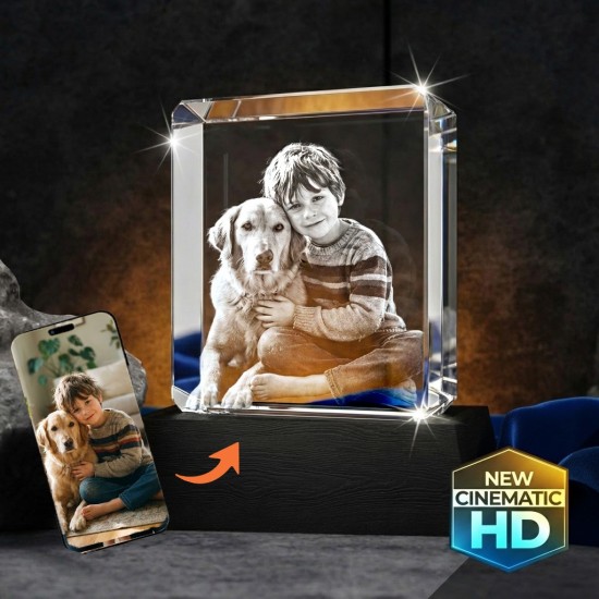 3D Crystal Tapered Square 