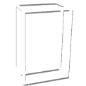 3D Crystal Tapered Rectangle Tall 