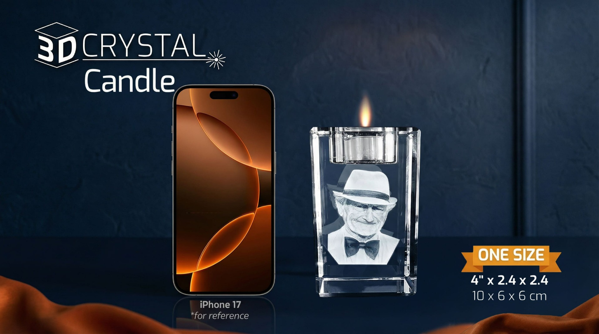 3d Crystal Candle Size Chart